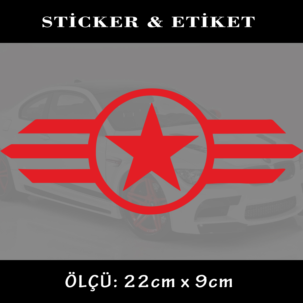 ARMY STAR - Askeri yıldız star sticker