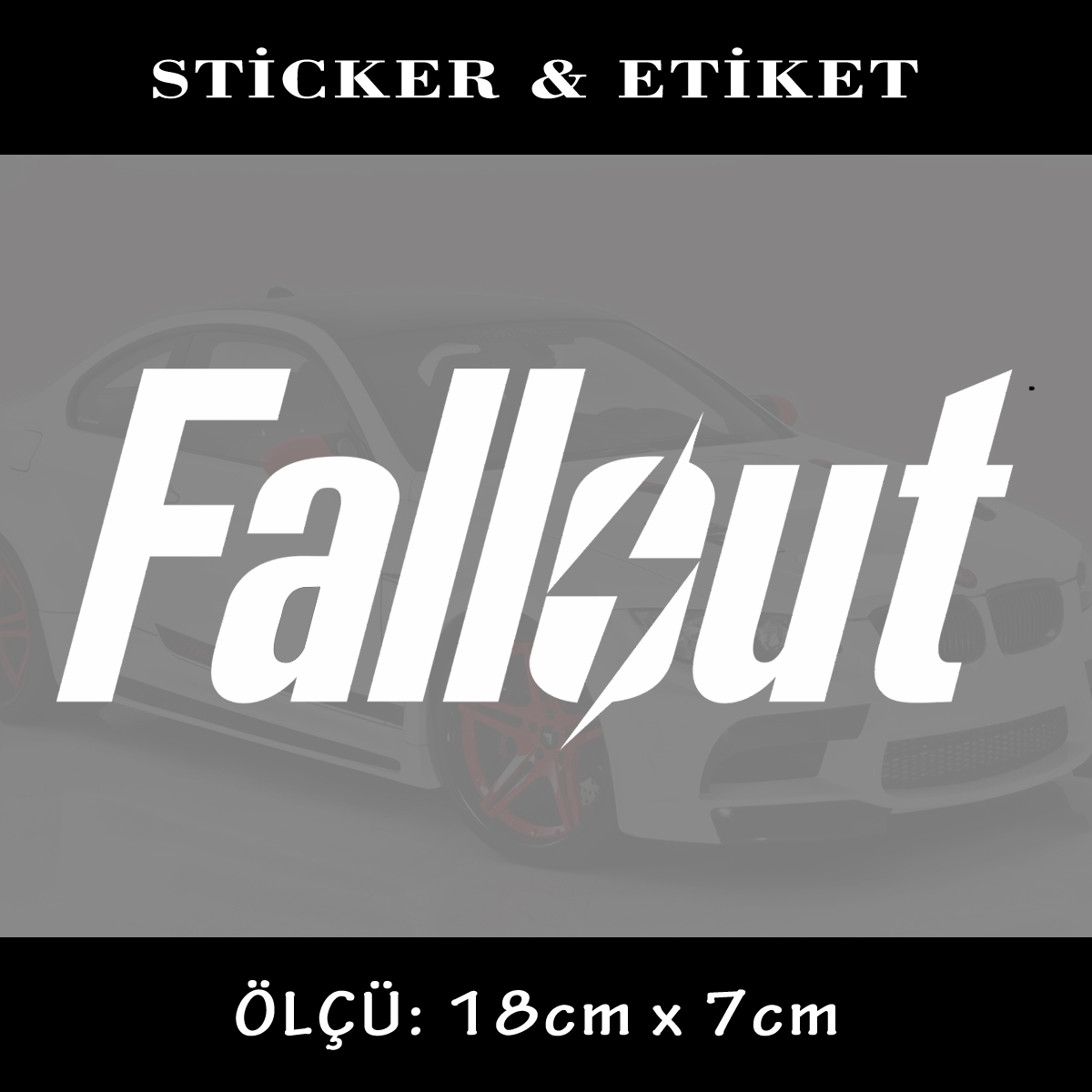 FLLOUT - Cam yazısı sticker