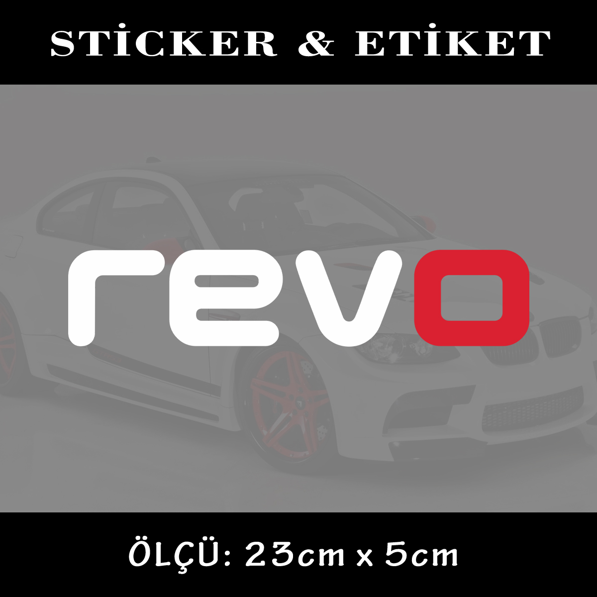 REVO 1 - Cam yazısı sticker