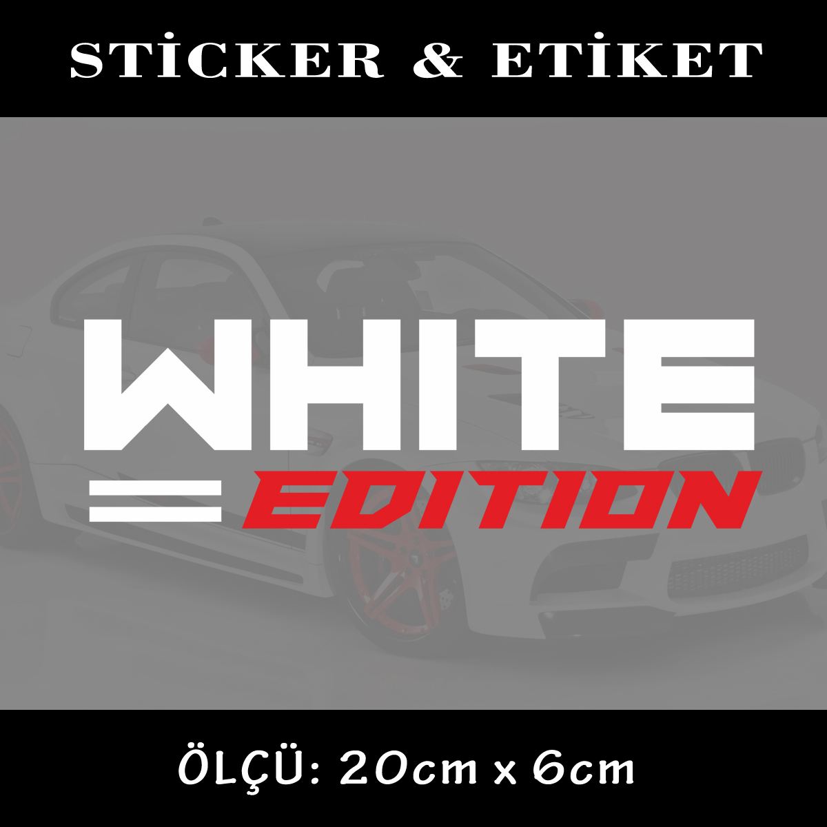 WHITE EDITION - White paket edition sticker