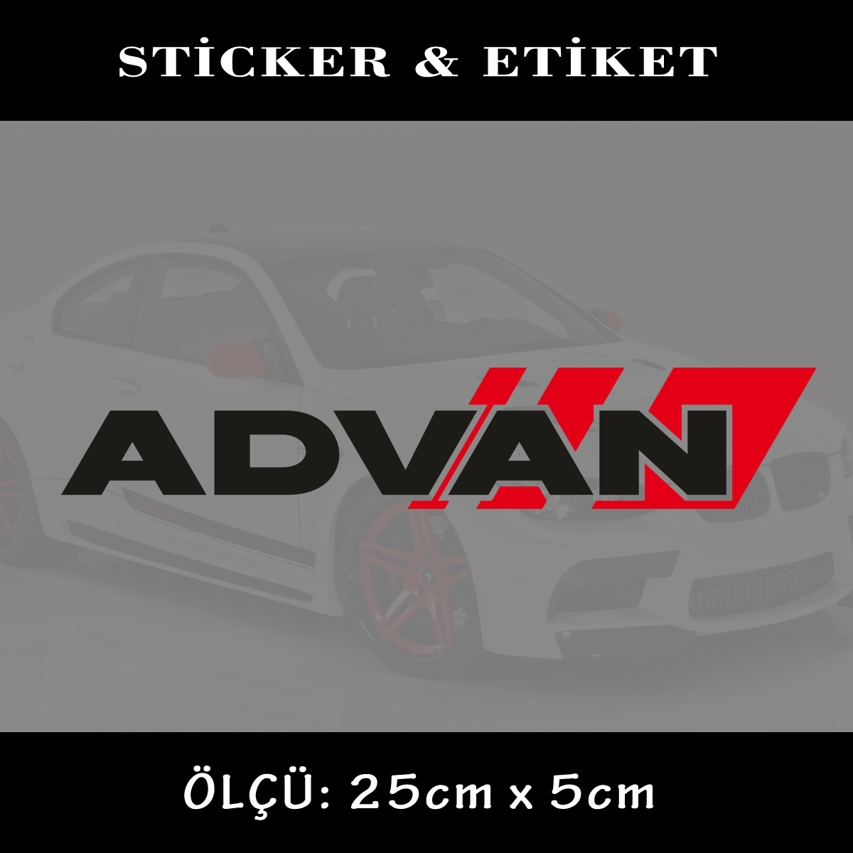 advan - Modifiye yazı sticker