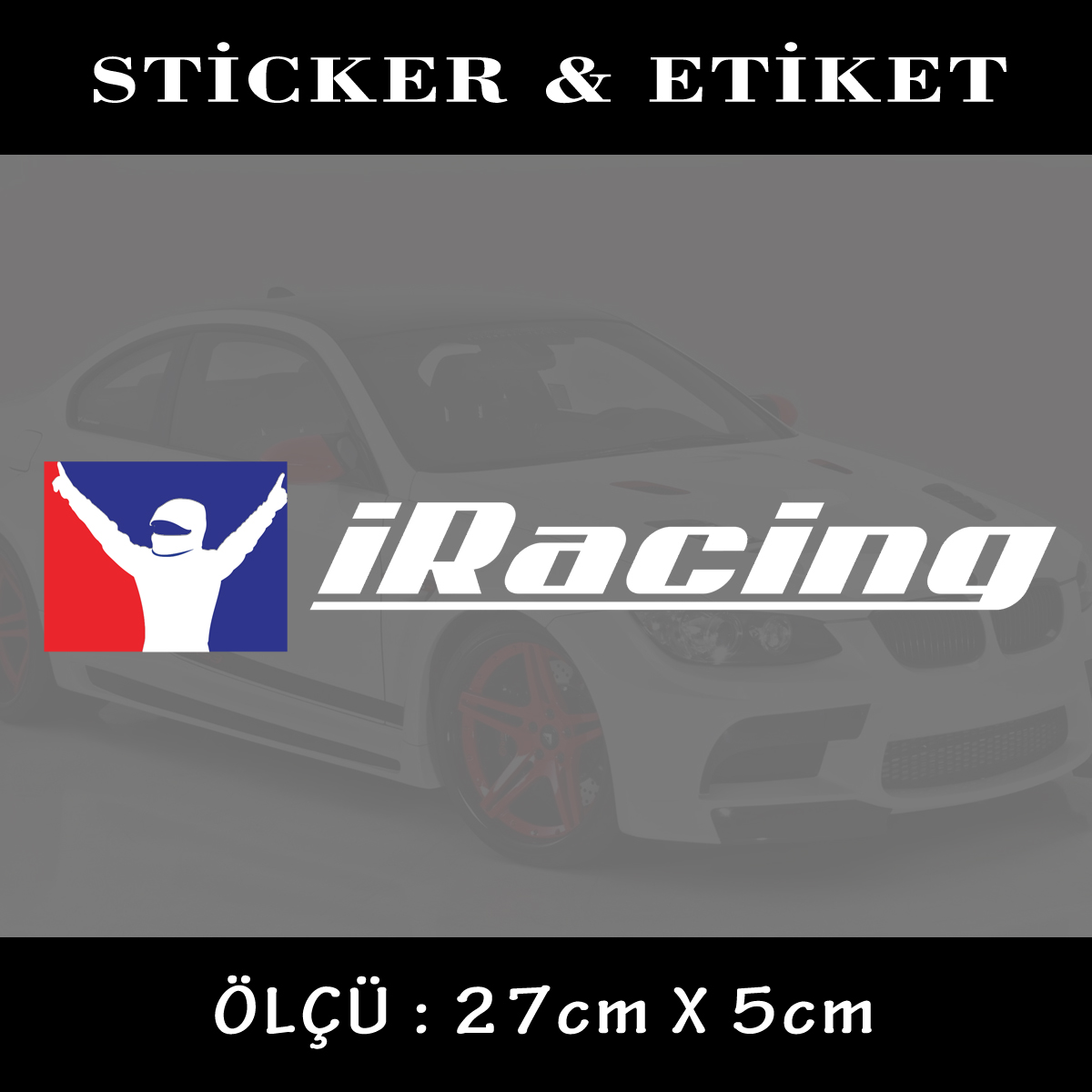 facing - yarışçı sticker