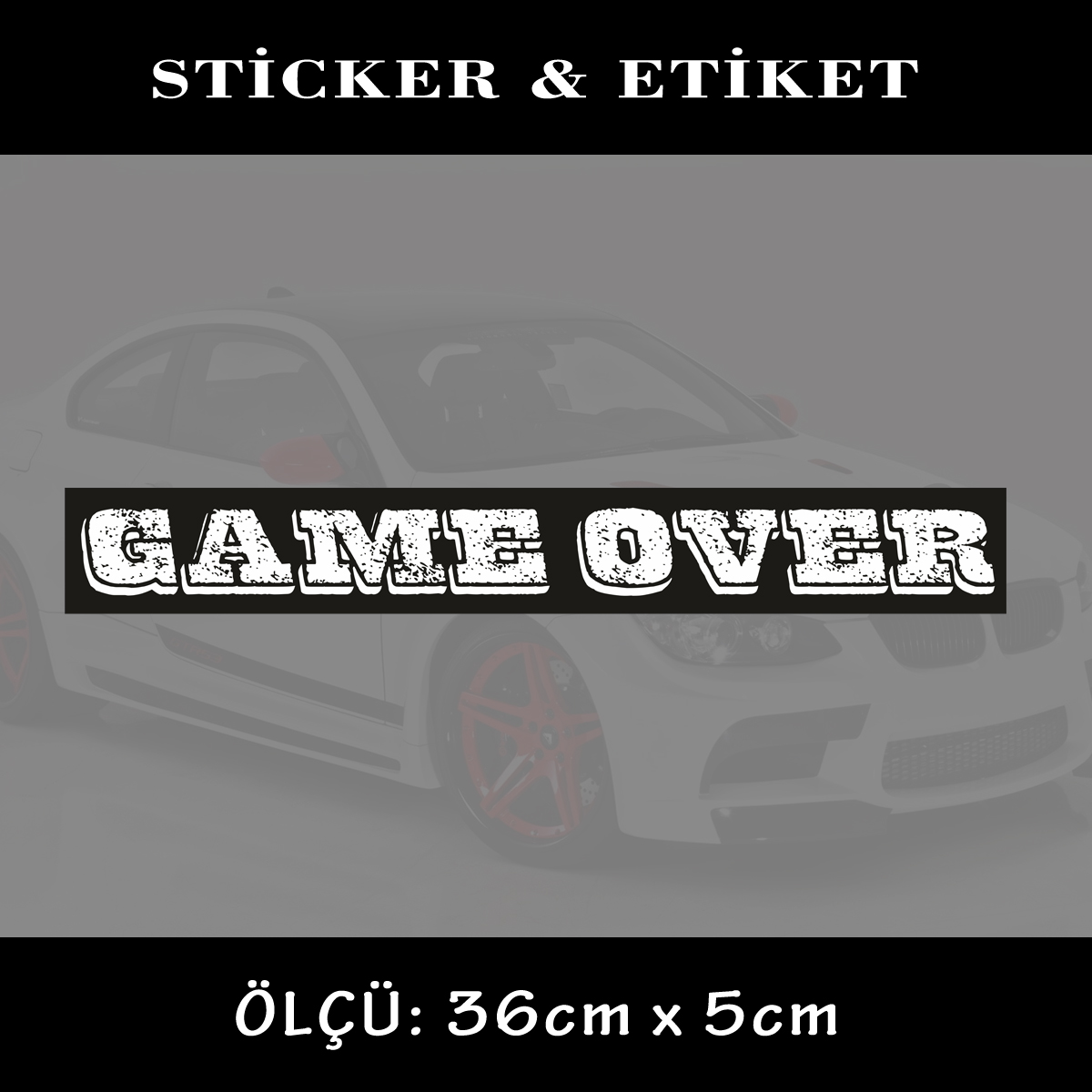 game obver - Game over sticker