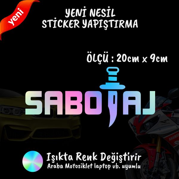  cam yazilari sticker SABOTAJ 600x600