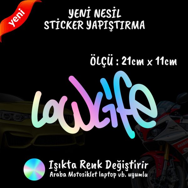  motosiklet stickerLOWLIFE 600x600