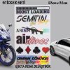 araba sticker hologram